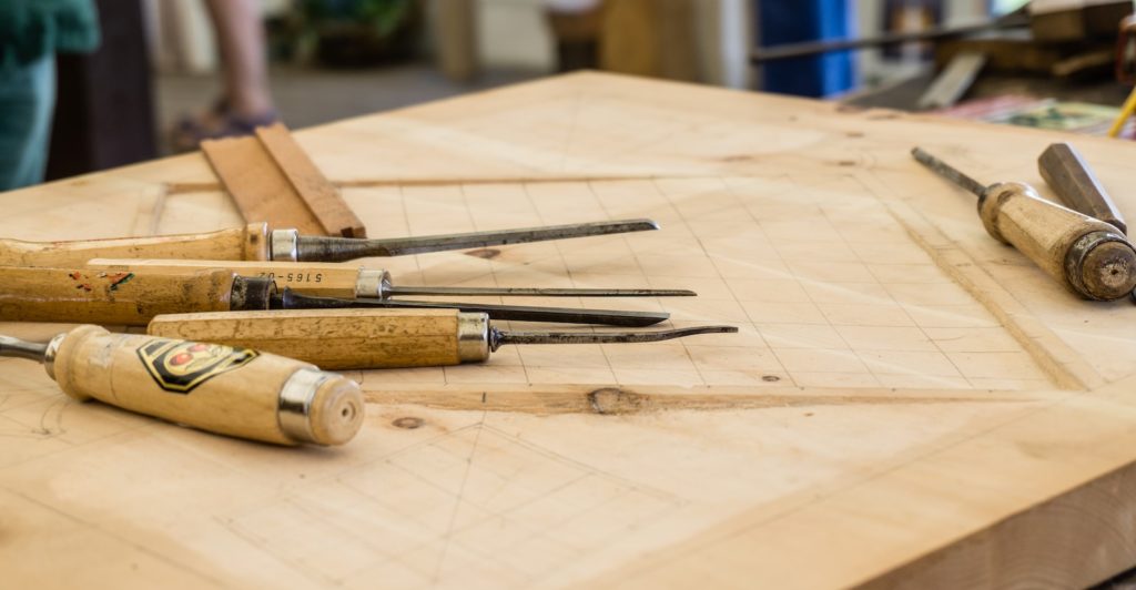 hand tools on top of table woodworking business
